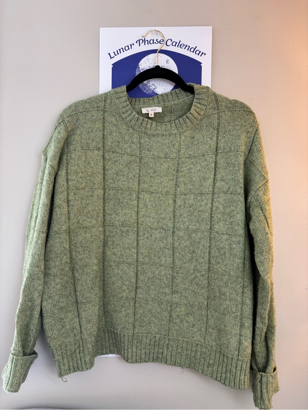La Miel Green Knit Sweater
